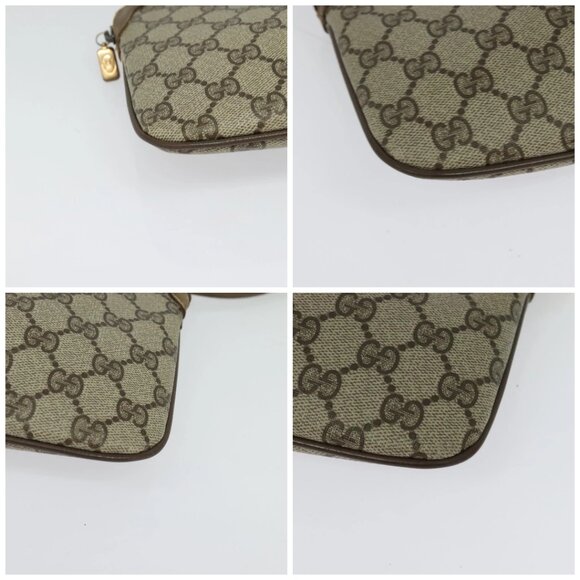 GUCCI GG Supreme Web Sherry Line Shoulder Bag PVC Beige 98 02 047 Auth BA4583 - Picture 16 of 16